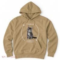 I Wake Up I Engage In Tomfoolery Silly Cat Meme Maine Coon Hoodie thumb 0
