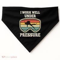 I Work Well Pressure Distressed Scuba Diving Diver USA-Made Doggie Bandana thumb 0