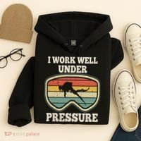 I Work Well Pressure Distressed Scuba Diving Diver Hoodie thumb 4