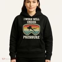 I Work Well Pressure Distressed Scuba Diving Diver Hoodie thumb 5