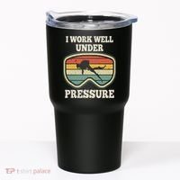 I Work Well Pressure Distressed Scuba Diving Diver Tumbler thumb 0