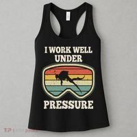 I Work Well Pressure Distressed Scuba Diving Diver Women's Tank Top thumb 3