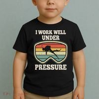 I Work Well Pressure Distressed Scuba Diving Diver Toddler T-Shirt thumb 2