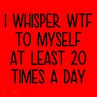 I Whisper Wtf To Myself At Least 20 Times A Day Funny Santa Hat thumb 1