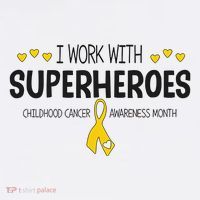 I Work With Superheroes Childhood Cancer Awareness Month Women's Hoodie thumb 2