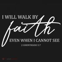 I Will Walk By Faith Even When I Cannot See Faith Christian Women's Hoodie thumb 2