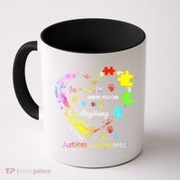 In World Where You Can Be Anything Be Kind Autism Awareness Great Gift Coffee Mug thumb 0