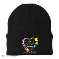 In World Where You Can Be Anything Be Kind Autism Awareness Great Gift Beanie thumb 0