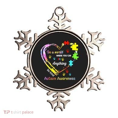 In World Where You Can Be Anything Be Kind Autism Awareness Great Gift Ornament
