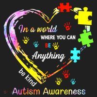 In World Where You Can Be Anything Be Kind Autism Awareness Great Gift Hat thumb 2