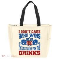 Idc Who Wins Funny Retro Football Tote Bag thumb 0