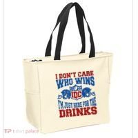 Idc Who Wins Funny Retro Football Tote Bag thumb 2
