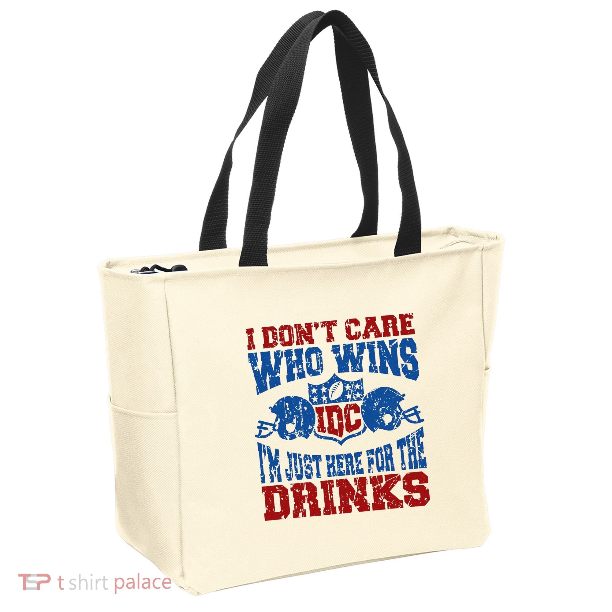 Idc Who Wins Funny Retro Football Tote Bag