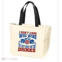 Idc Who Wins Funny Retro Football Tote Bag thumb 3
