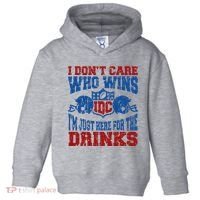 Idc Who Wins Funny Retro Football Toddler Hoodie thumb 0