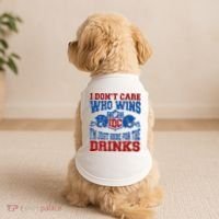 Idc Who Wins Funny Retro Football Doggie Tank thumb 2