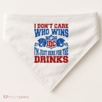 Idc Who Wins Funny Retro Football USA-Made Doggie Bandana thumb 0