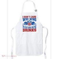 Idc Who Wins Funny Retro Football Apron thumb 0