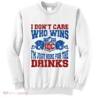 Idc Who Wins Funny Retro Football Sweatshirt thumb 0