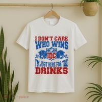 Idc Who Wins Funny Retro Football T-Shirt thumb 2