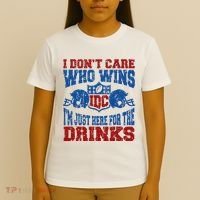 Idc Who Wins Funny Retro Football T-Shirt thumb 4
