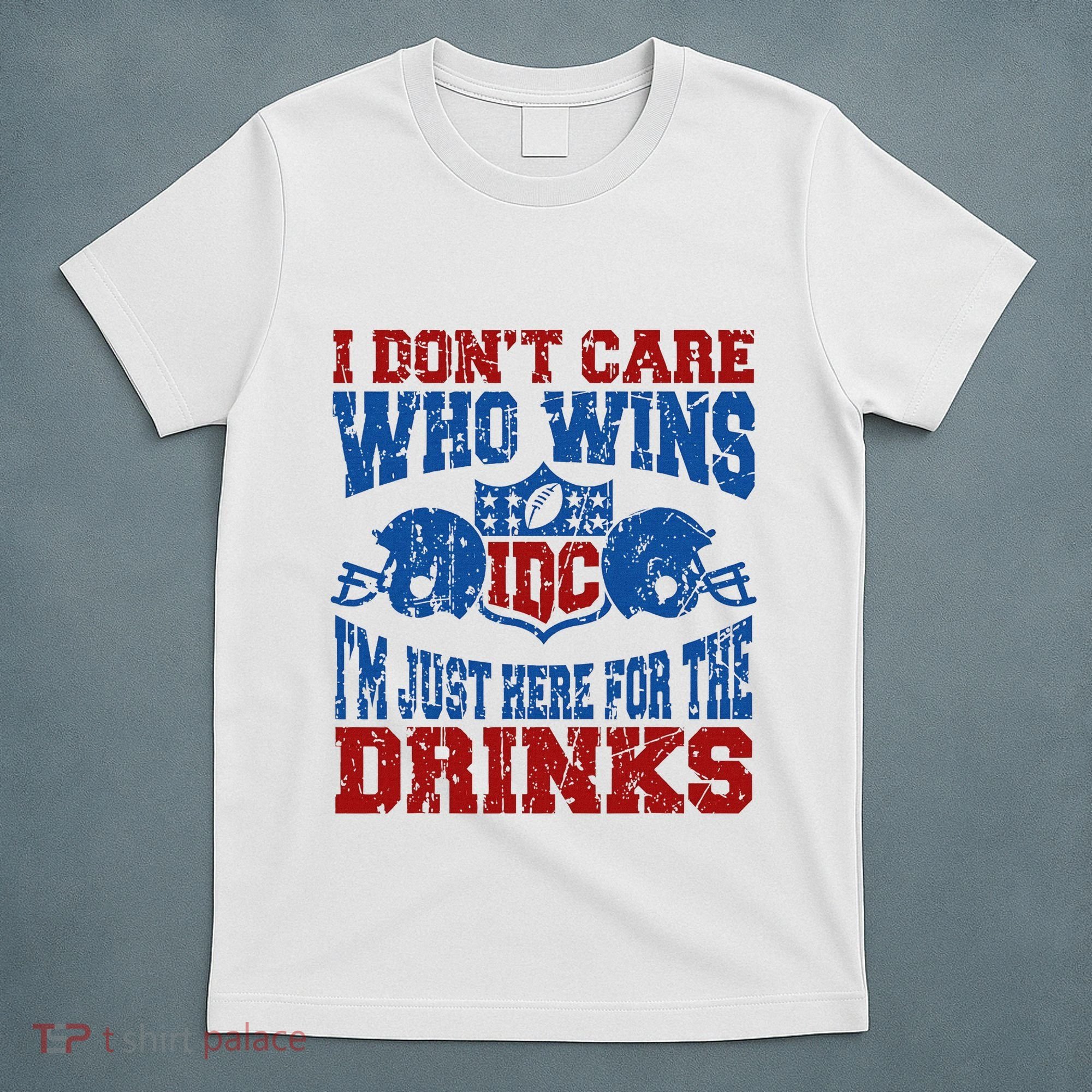 Idc Who Wins Funny Retro Football T-Shirt