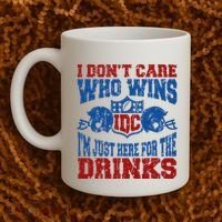 Idc Who Wins Funny Retro Football Coffee Mug thumb 2
