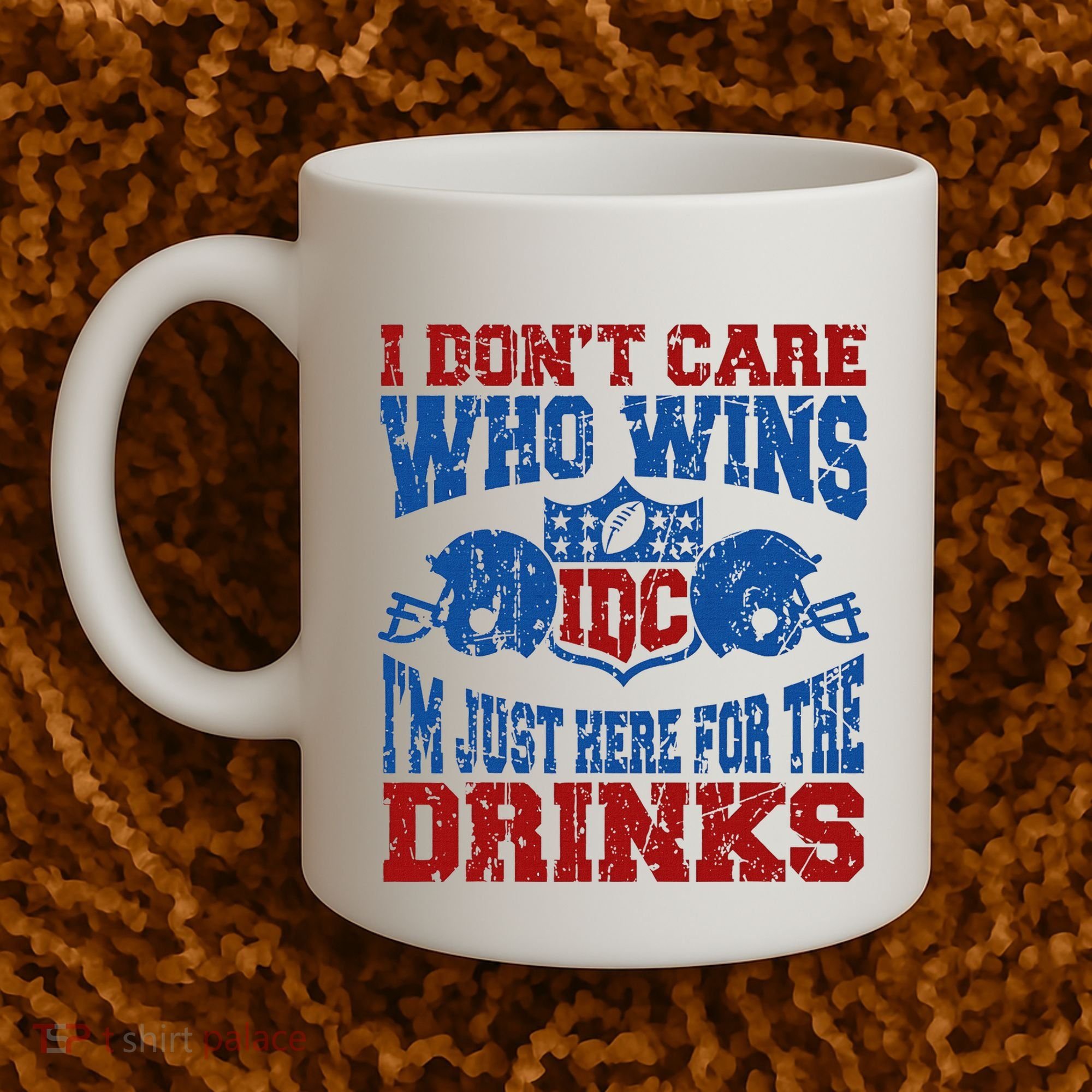 Idc Who Wins Funny Retro Football Coffee Mug