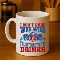 Idc Who Wins Funny Retro Football Coffee Mug thumb 4