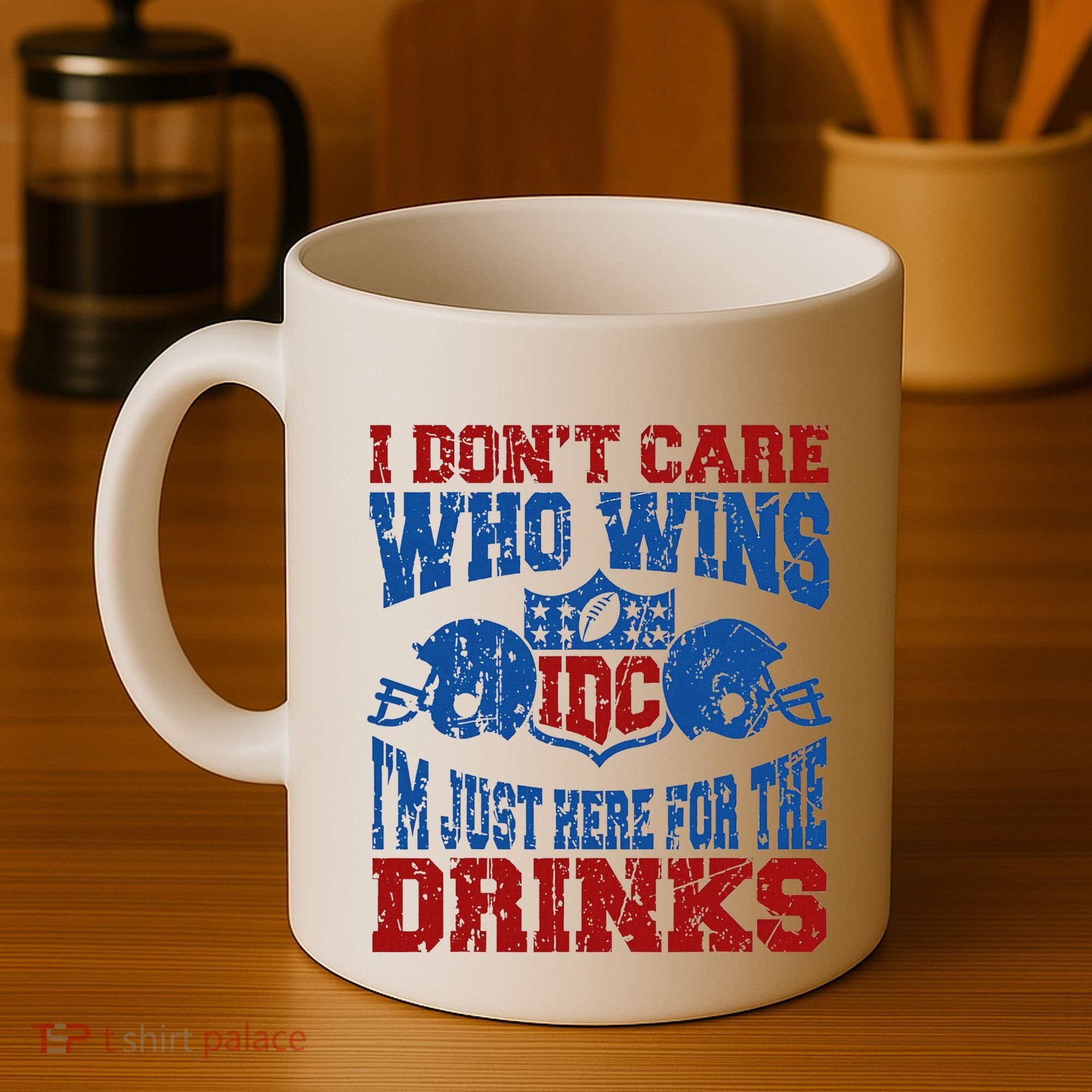 Idc Who Wins Funny Retro Football Coffee Mug