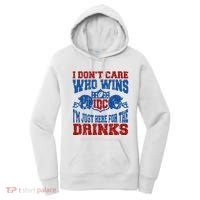 Idc Who Wins Funny Retro Football Women's Hoodie thumb 0