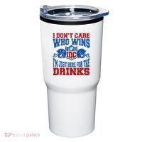 Idc Who Wins Funny Retro Football Tumbler thumb 0