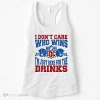 Idc Who Wins Funny Retro Football Women's Tank Top thumb 0