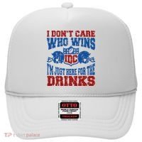 Idc Who Wins Funny Retro Football Hat thumb 0
