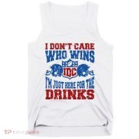 Idc Who Wins Funny Retro Football Tank Top thumb 0