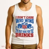 Idc Who Wins Funny Retro Football Tank Top thumb 3