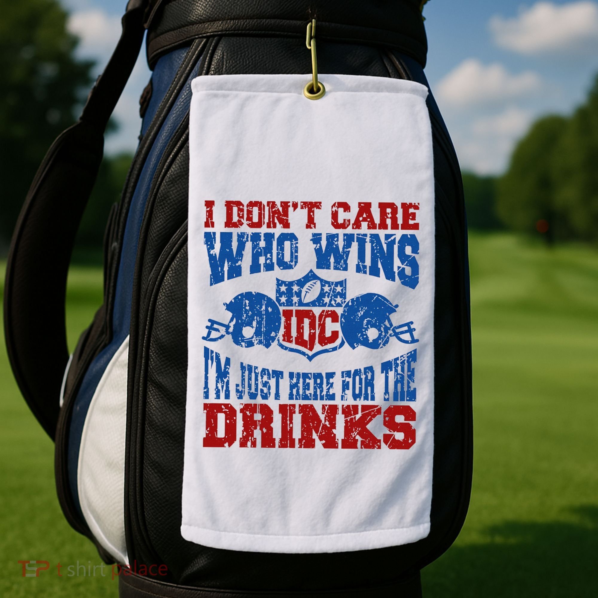 Idc Who Wins Funny Retro Football Golf Towel