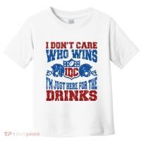 Idc Who Wins Funny Retro Football Toddler T-Shirt thumb 0
