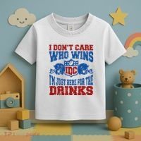 Idc Who Wins Funny Retro Football Toddler T-Shirt thumb 3