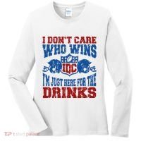 Idc Who Wins Funny Retro Football Women's Long Sleeve Shirt thumb 0