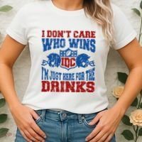 Idc Who Wins Funny Retro Football Women's T-Shirt thumb 2