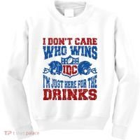 Idc Who Wins Funny Retro Football Kids Sweatshirt thumb 0