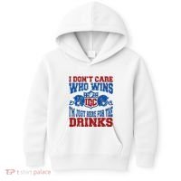 Idc Who Wins Funny Retro Football Kids Hoodie thumb 0