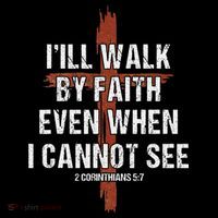 I Will Walk By Faith Even When I Cannot See Christian Jesus Ornament thumb 1