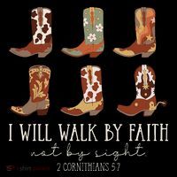 I Will Walk By Faith Not By Sight Cowboy Boots Jesus Christ Gift Coffee Mug thumb 5