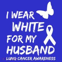 I Wear White For My Husband Lung Cancer Awareness Ribbon Meaningful Gift Baby Bodysuit thumb 2