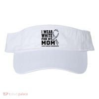 I Wear White For My Mom Lung Cancer Awareness Month Visor thumb 0
