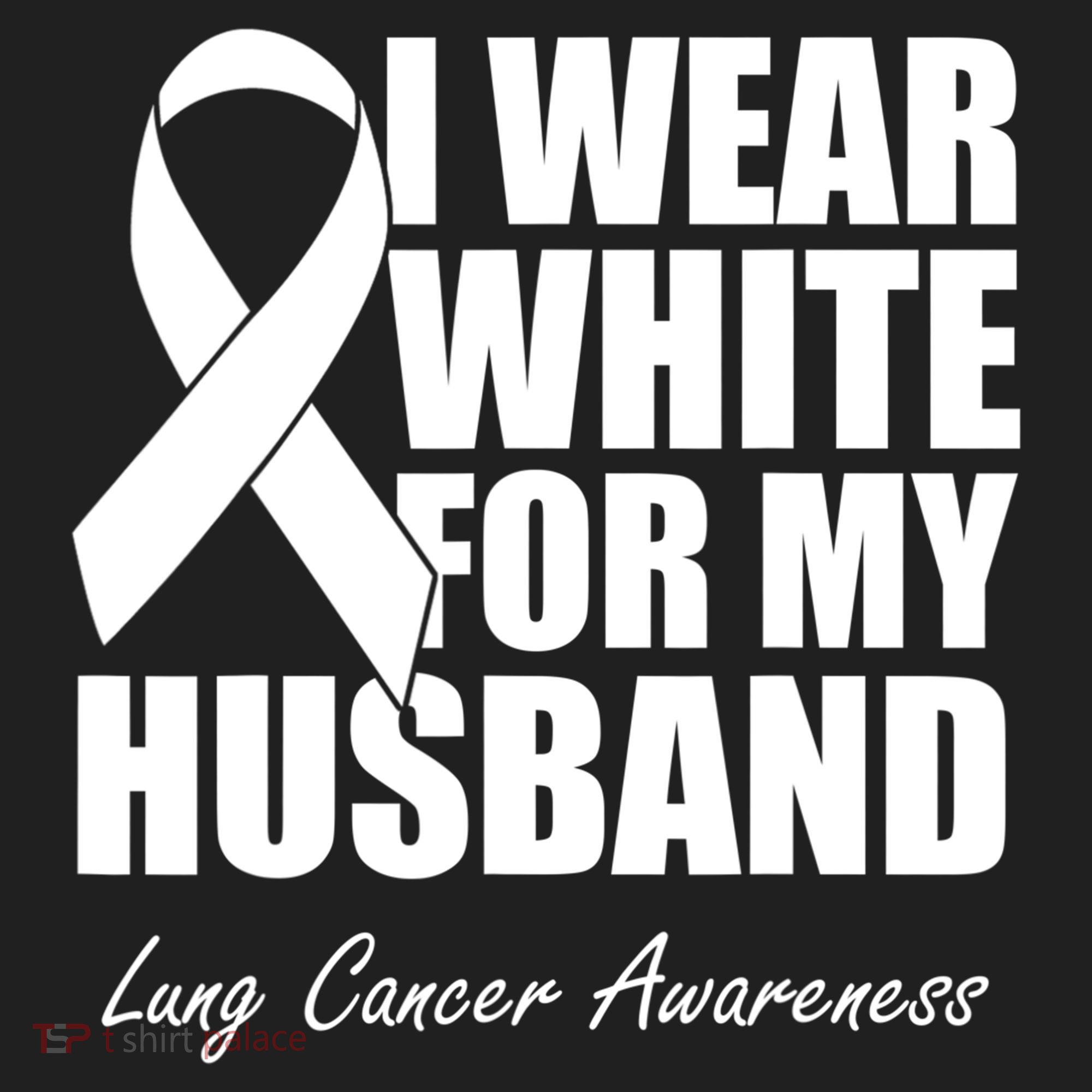 I Wear White For My Husband Lung Cancer Awareness Gift Beanie