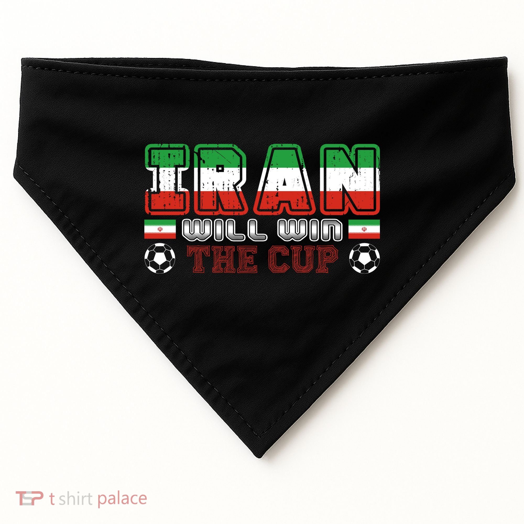 Iran Will Win The Cup IranIran USA-Made Doggie Bandana