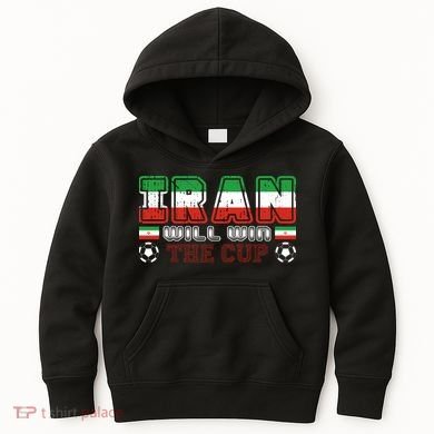 Iran Will Win The Cup IranIran Kids Hoodie